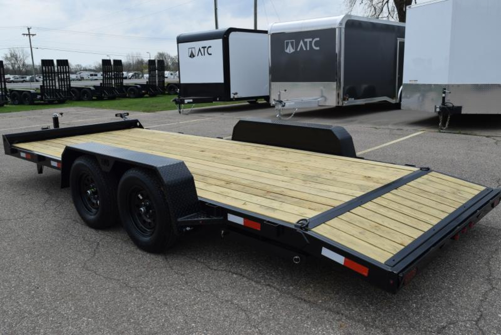 New BND 18' OPEN CAR HAULER w/ 3500# AXLES