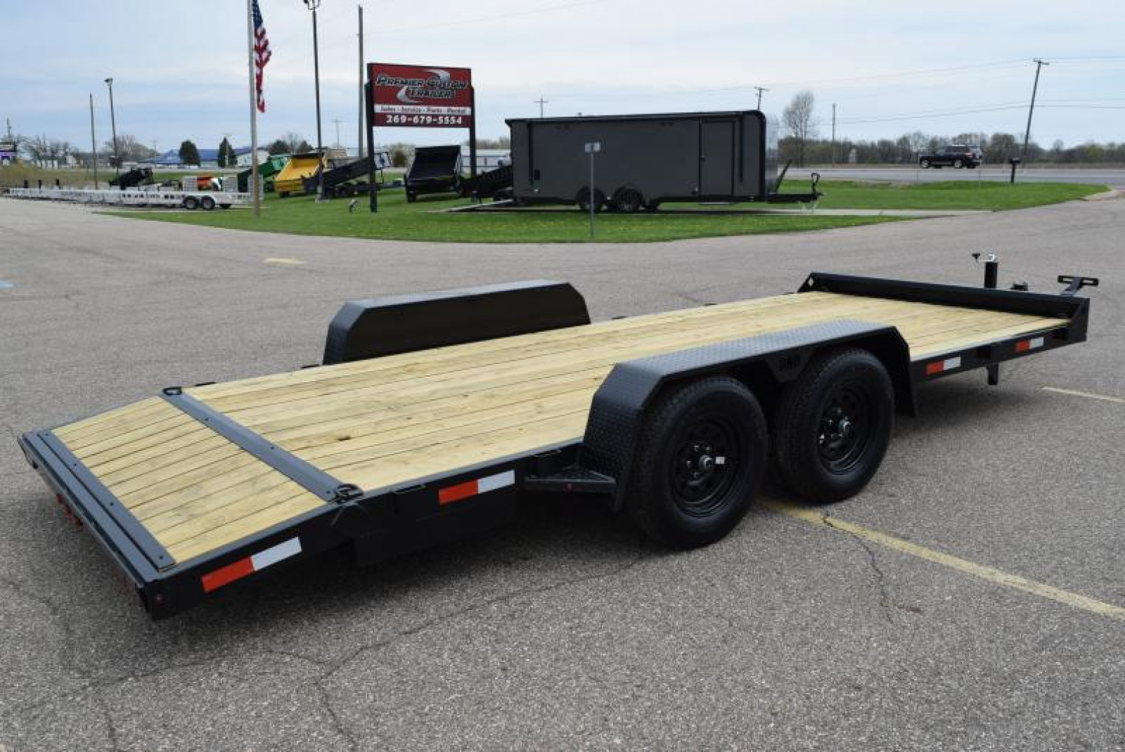 New BND 18' OPEN CAR HAULER w/ 3500# AXLES