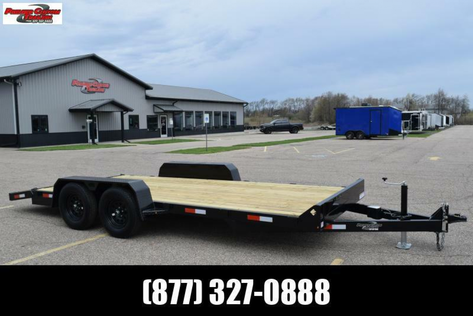 New BND 18' OPEN CAR HAULER w/ 3500# AXLES