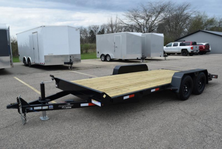 New BND 18' OPEN CAR HAULER w/ 3500# AXLES