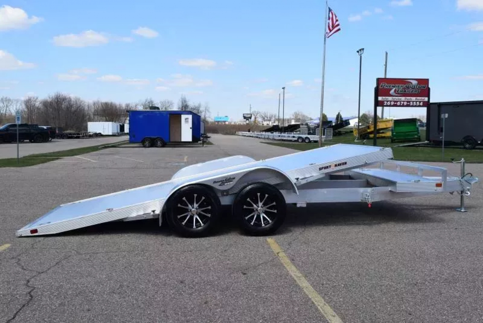 New SPORT HAVEN 18' PREMIUM TILT BED CAR HAULER - 7K GVWR