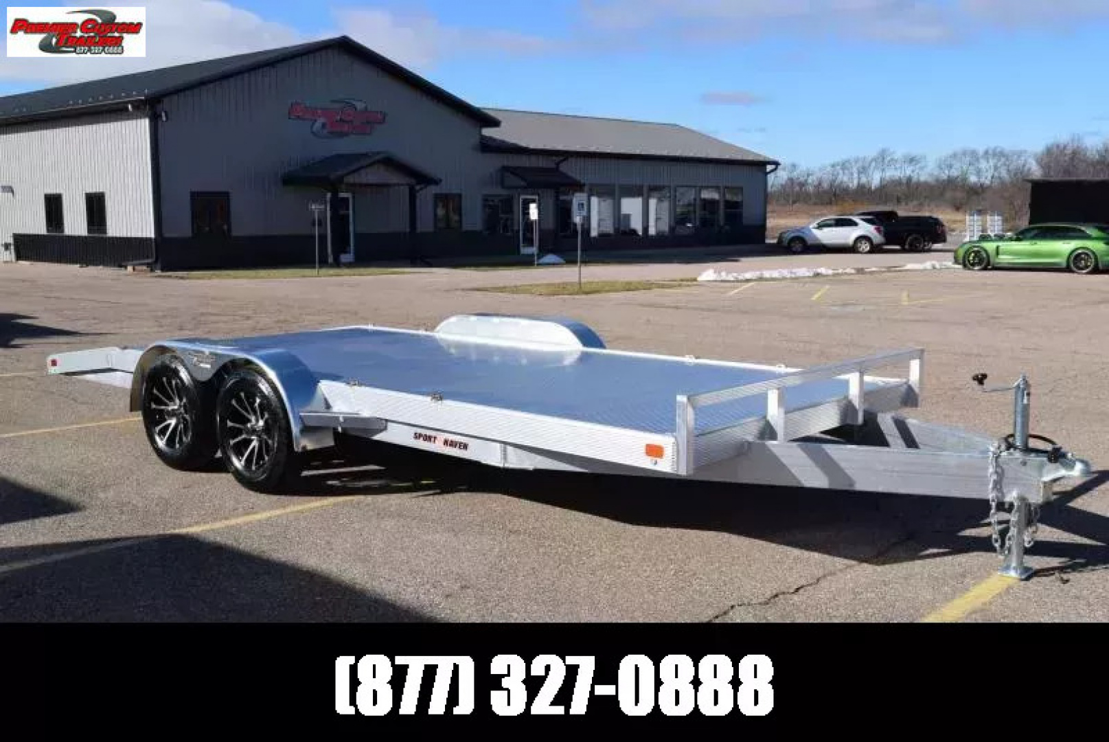 New SPORT HAVEN 18' PREMIUM SERIES ALUMINUM OPEN CAR HAULER - 7K GVWR