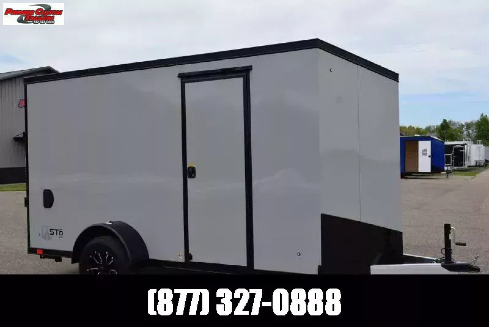 New ATC 6x12 STO 300 ALUMINUM CARGO TRAILER w/ BLACK TRIM PACKAGE