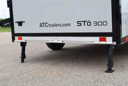 New ATC 6x12 STO 300 ALUMINUM CARGO TRAILER w/ BLACK TRIM PACKAGE