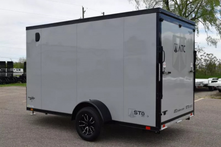 New ATC 6x12 STO 300 ALUMINUM CARGO TRAILER w/ BLACK TRIM PACKAGE