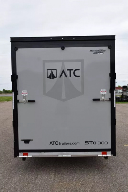 New ATC 6x12 STO 300 ALUMINUM CARGO TRAILER w/ BLACK TRIM PACKAGE