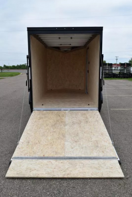 New ATC 6x12 STO 300 ALUMINUM CARGO TRAILER w/ BLACK TRIM PACKAGE