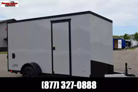 New ATC 6x12 STO 300 ALUMINUM CARGO TRAILER w/ BLACK TRIM PACKAGE