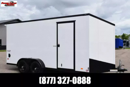 New BRAVO 7x16 SCOUT *MIDNIGHT EDITION* ENCLOSED CARGO TRAILER