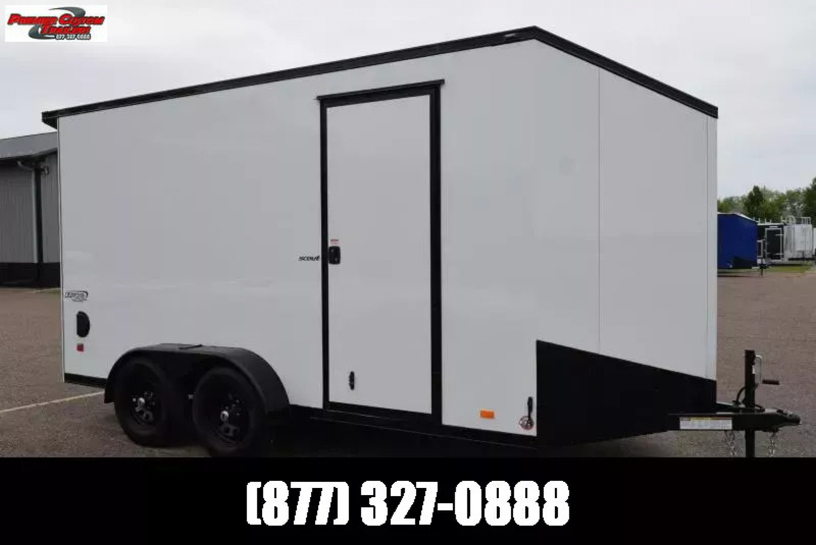New BRAVO 7x14 SCOUT ENCLOSED CARGO TRAILER *MIDNIGHT EDITION*
