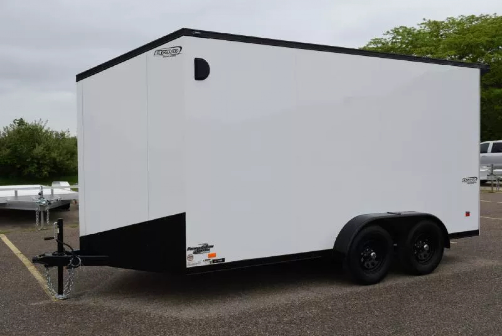 New BRAVO 7x14 SCOUT ENCLOSED CARGO TRAILER *MIDNIGHT EDITION*