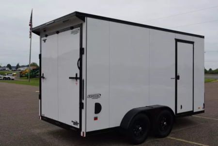 New BRAVO 7x14 SCOUT ENCLOSED CARGO TRAILER *MIDNIGHT EDITION*