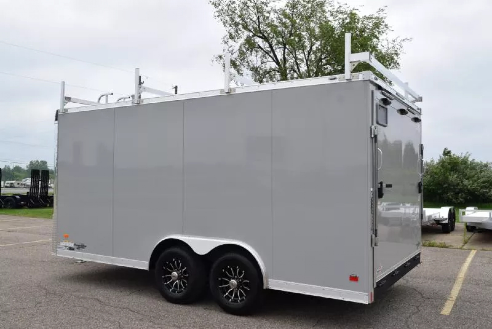 New BRAVO STAR 8.5x16 PRO SERIES CONTRACTOR TRAILER w/ REAR RAMP DOOR