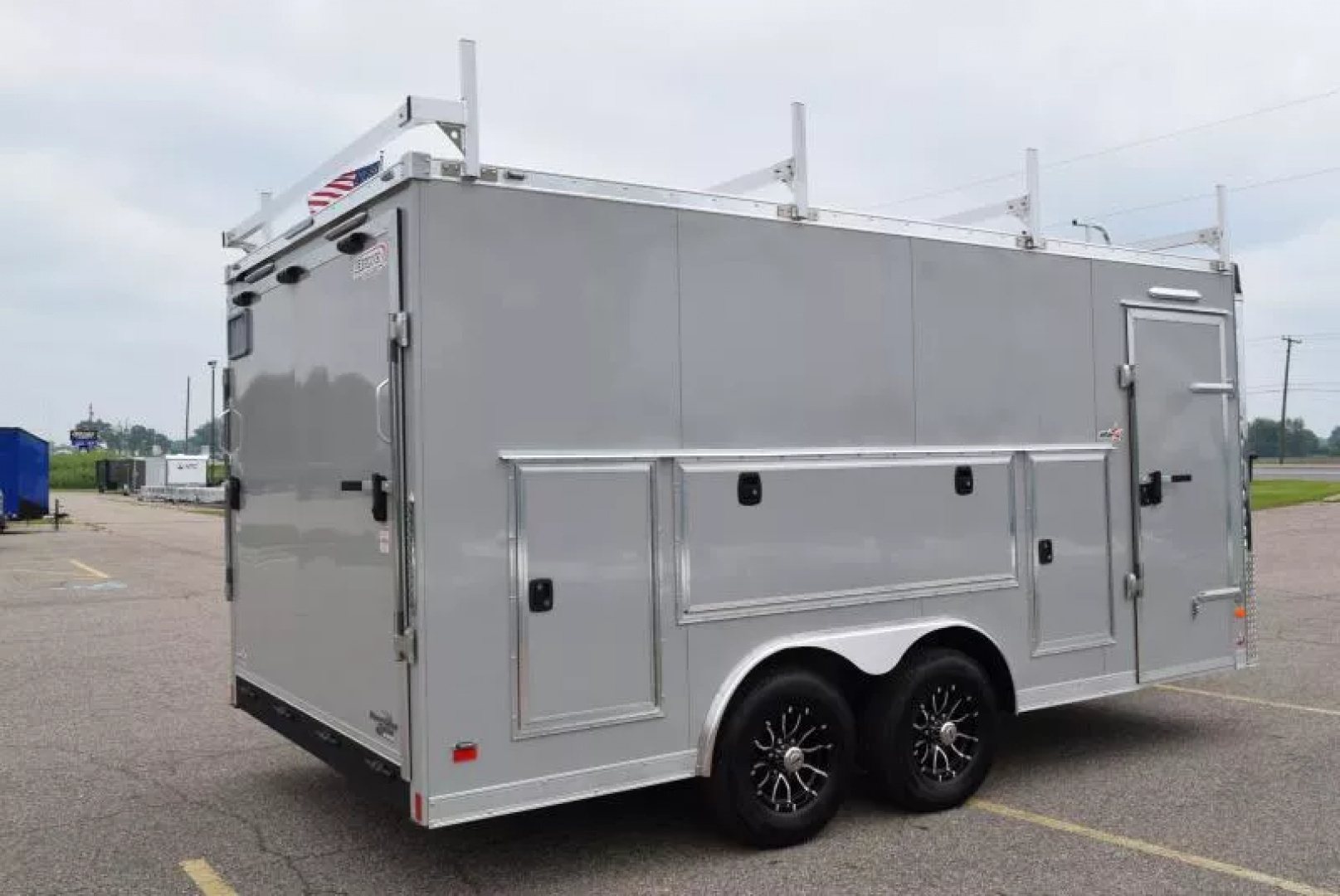 New BRAVO STAR 8.5x16 PRO SERIES CONTRACTOR TRAILER w/ REAR RAMP DOOR
