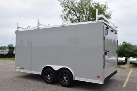 New BRAVO STAR 8.5x16 PRO SERIES CONTRACTOR TRAILER w/ REAR RAMP DOOR