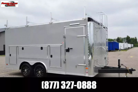 New BRAVO STAR 8.5x16 PRO SERIES CONTRACTOR TRAILER w/ REAR RAMP DOOR