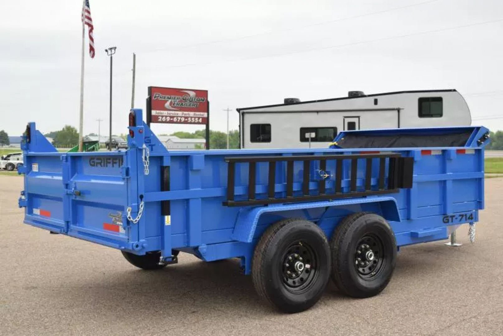 New GRIFFIN 7 x 14 14K LOW PRO DUMP TRAILER
