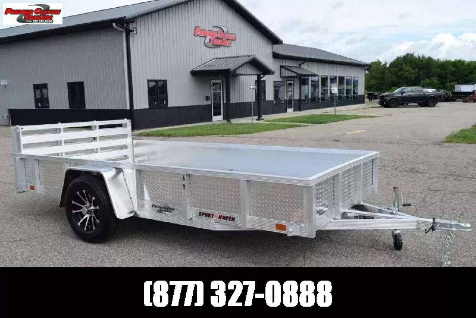 New SPORT HAVEN 6x12 DELUXE SERIES UTILITY TRAILER w/ ATP SIDES AND BI-FOLD RAMP GATE