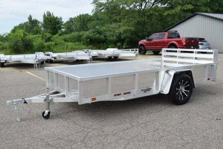 New SPORT HAVEN 6x12 DELUXE SERIES UTILITY TRAILER w/ ATP SIDES AND BI-FOLD RAMP GATE