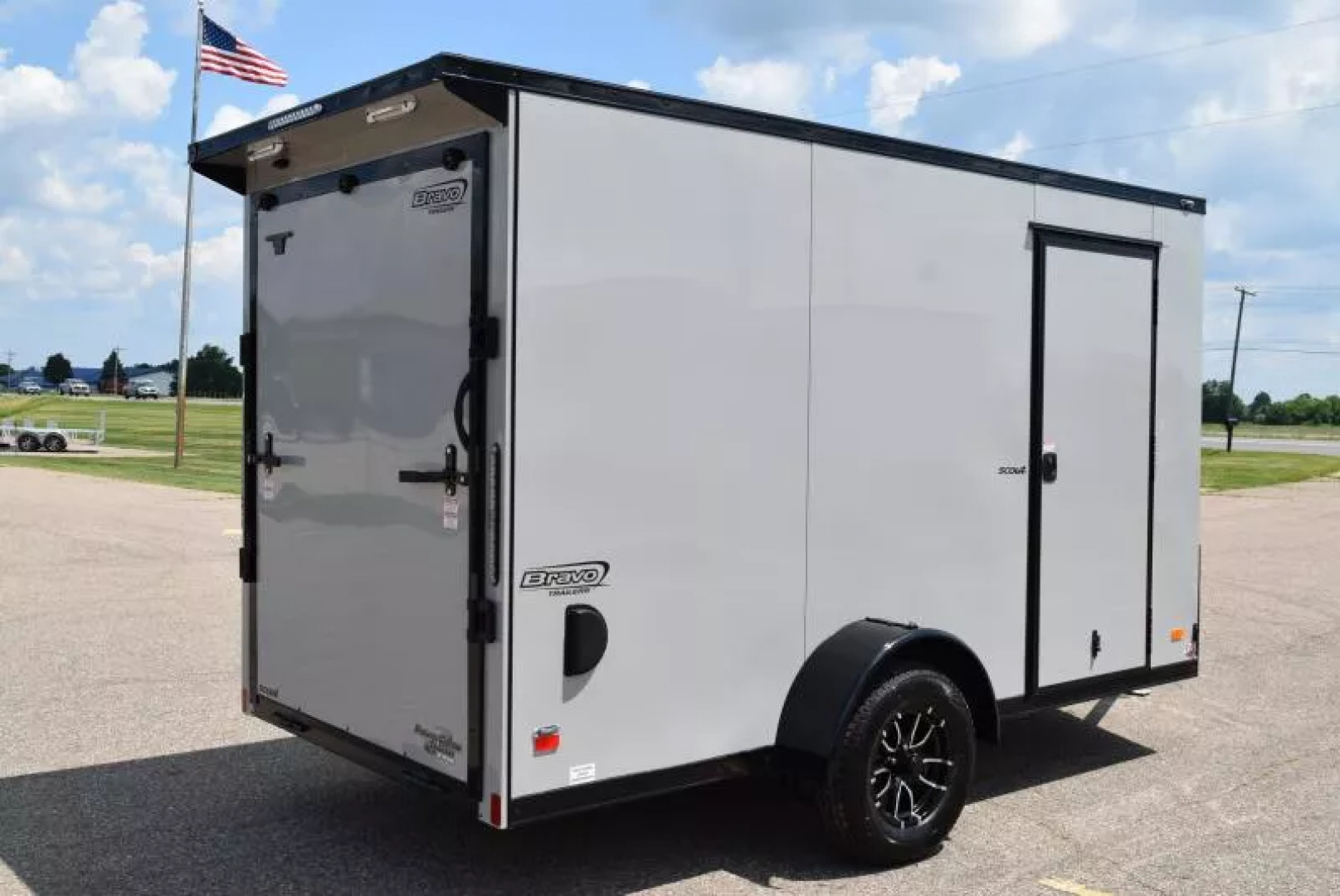 New BRAVO 6x12 SCOUT *MIDNIGHT EDITION* ENCLOSED CARGO TRAILER