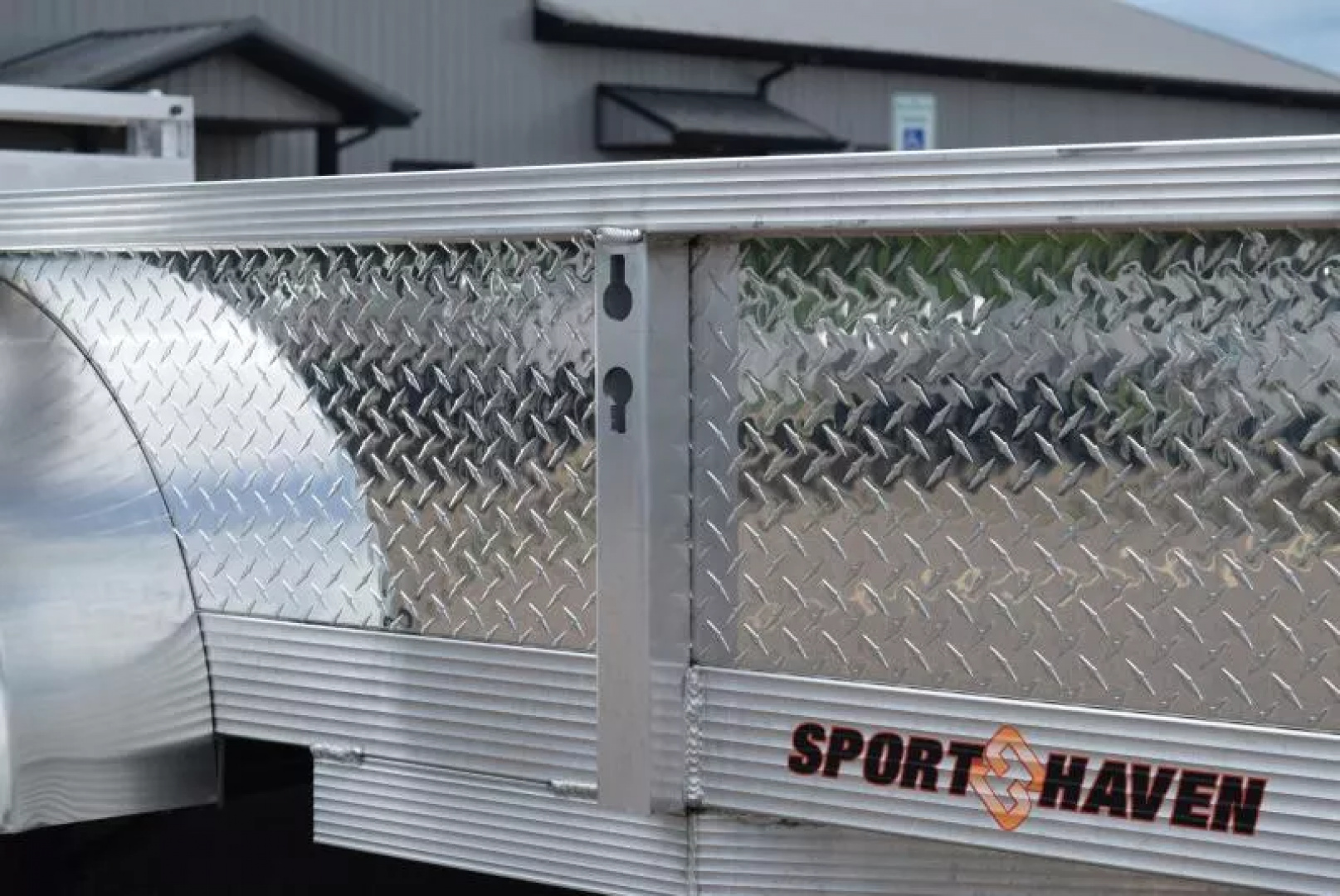 New SPORT HAVEN 7x14 DELUXE OPEN UTILITY w/ BI-FOLD RAMP GATE & ATP SIDES