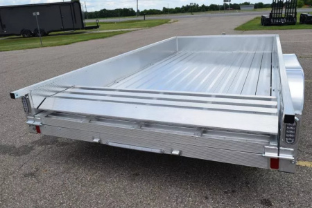 New SPORT HAVEN 7x14 DELUXE OPEN UTILITY w/ BI-FOLD RAMP GATE & ATP SIDES