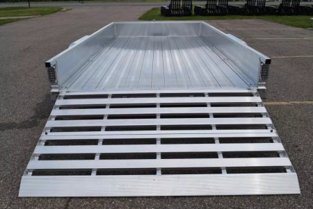 New SPORT HAVEN 7x14 DELUXE OPEN UTILITY w/ BI-FOLD RAMP GATE & ATP SIDES