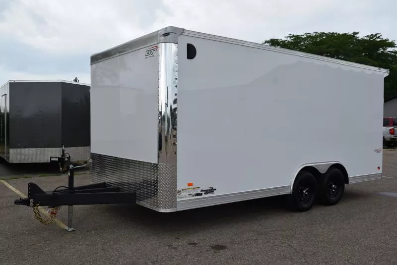 New BRAVO STAR 8.5x18 GREENPRO ENCLOSED LANDSCAPE CARGO TRAILER w/ POLYCOR EXTERIOR