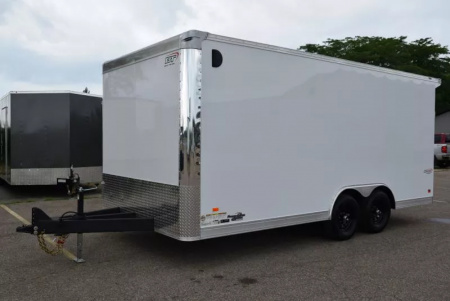 New BRAVO STAR 8.5x18 GREENPRO ENCLOSED LANDSCAPE CARGO TRAILER w/ POLYCOR EXTERIOR