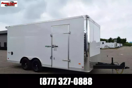 New BRAVO STAR 8.5x18 GREENPRO ENCLOSED LANDSCAPE CARGO TRAILER w/ POLYCOR EXTERIOR