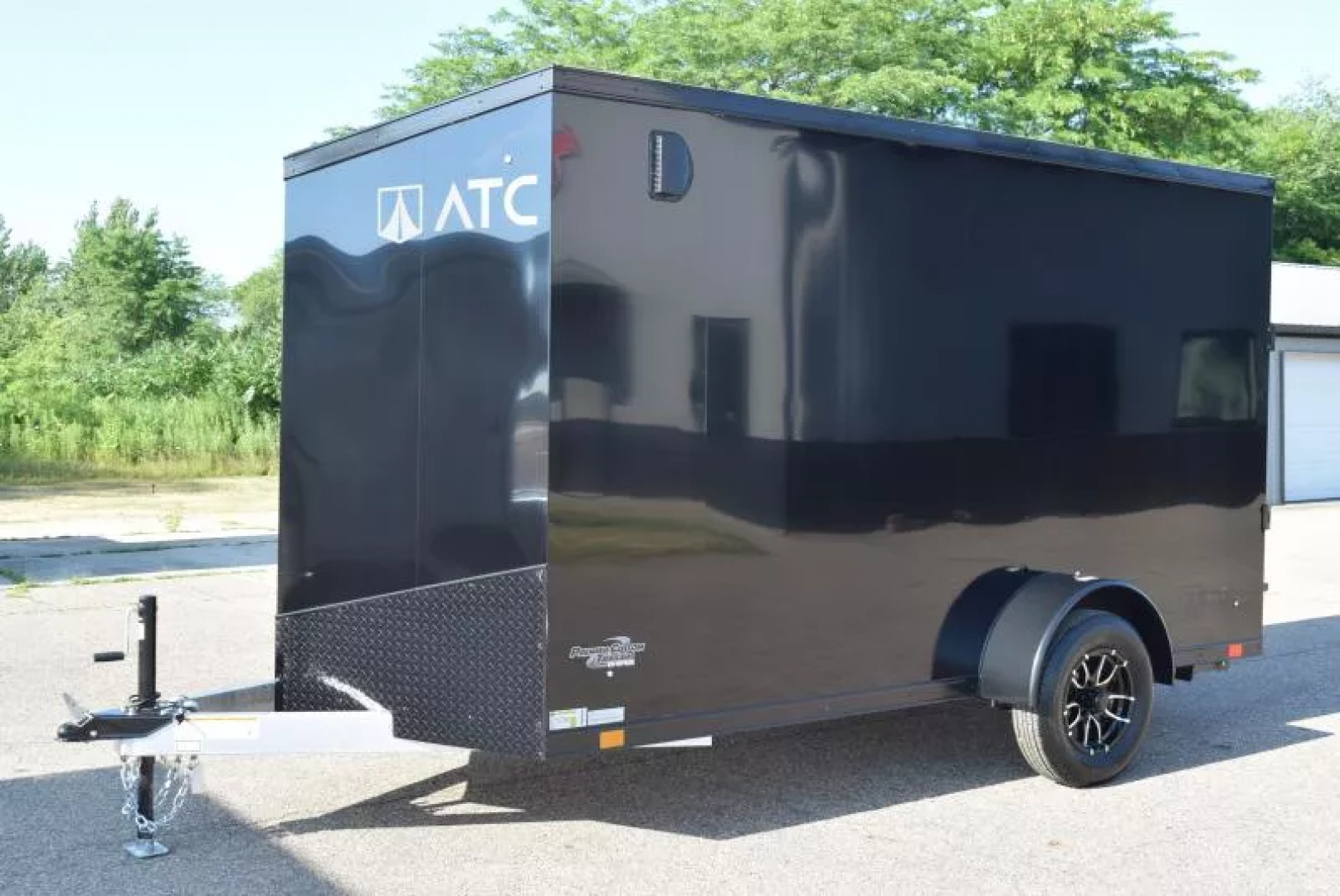 New ATC 6x12 STO 300 ALUMINUM CARGO TRAILER w/ BLACK TRIM PACKAGE