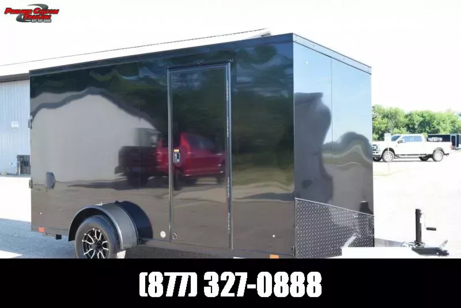 New ATC 6x12 STO 300 ALUMINUM CARGO TRAILER w/ BLACK TRIM PACKAGE