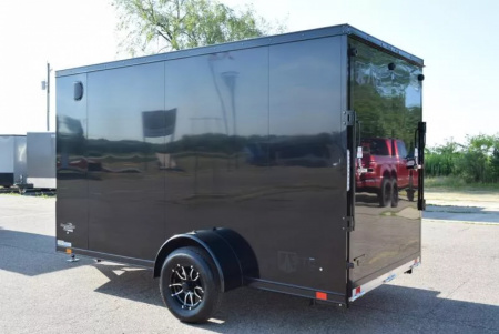New ATC 6x12 STO 300 ALUMINUM CARGO TRAILER w/ BLACK TRIM PACKAGE