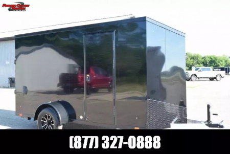 New ATC 6x12 STO 300 ALUMINUM CARGO TRAILER w/ BLACK TRIM PACKAGE