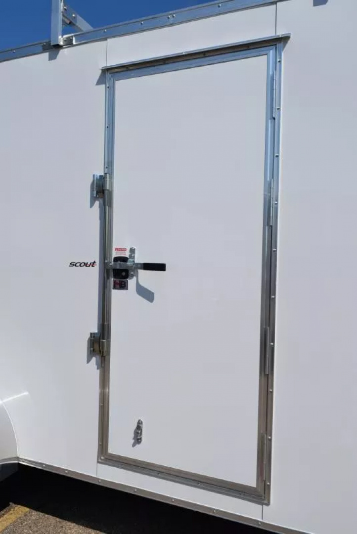 New BRAVO 7x16 SCOUT ENCLOSED CONTRACTOR TRAILER w/ 5200# AXLES *REAR DOUBLE DOORS*