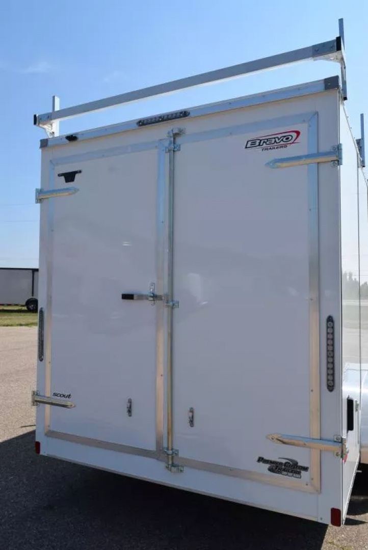 New BRAVO 7x16 SCOUT ENCLOSED CONTRACTOR TRAILER w/ 5200# AXLES *REAR DOUBLE DOORS*