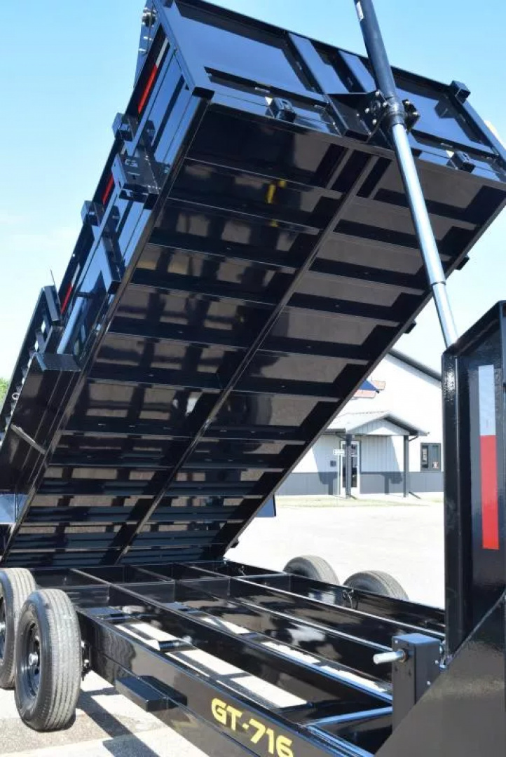 New GRIFFIN 7x16 GOOSENECK DUMP TRAILER w/ TELESCOPING CYLINDER