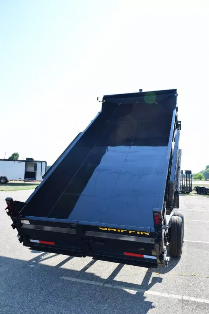 New GRIFFIN 7x16 GOOSENECK DUMP TRAILER w/ TELESCOPING CYLINDER