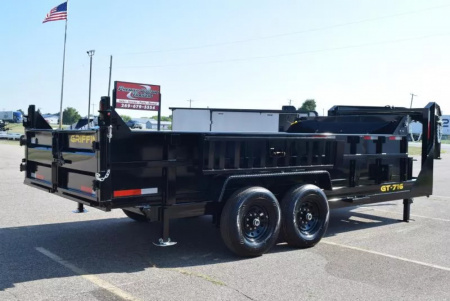 New GRIFFIN 7x16 GOOSENECK DUMP TRAILER w/ TELESCOPING CYLINDER
