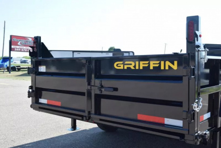 New GRIFFIN 7x16 GOOSENECK DUMP TRAILER w/ TELESCOPING CYLINDER