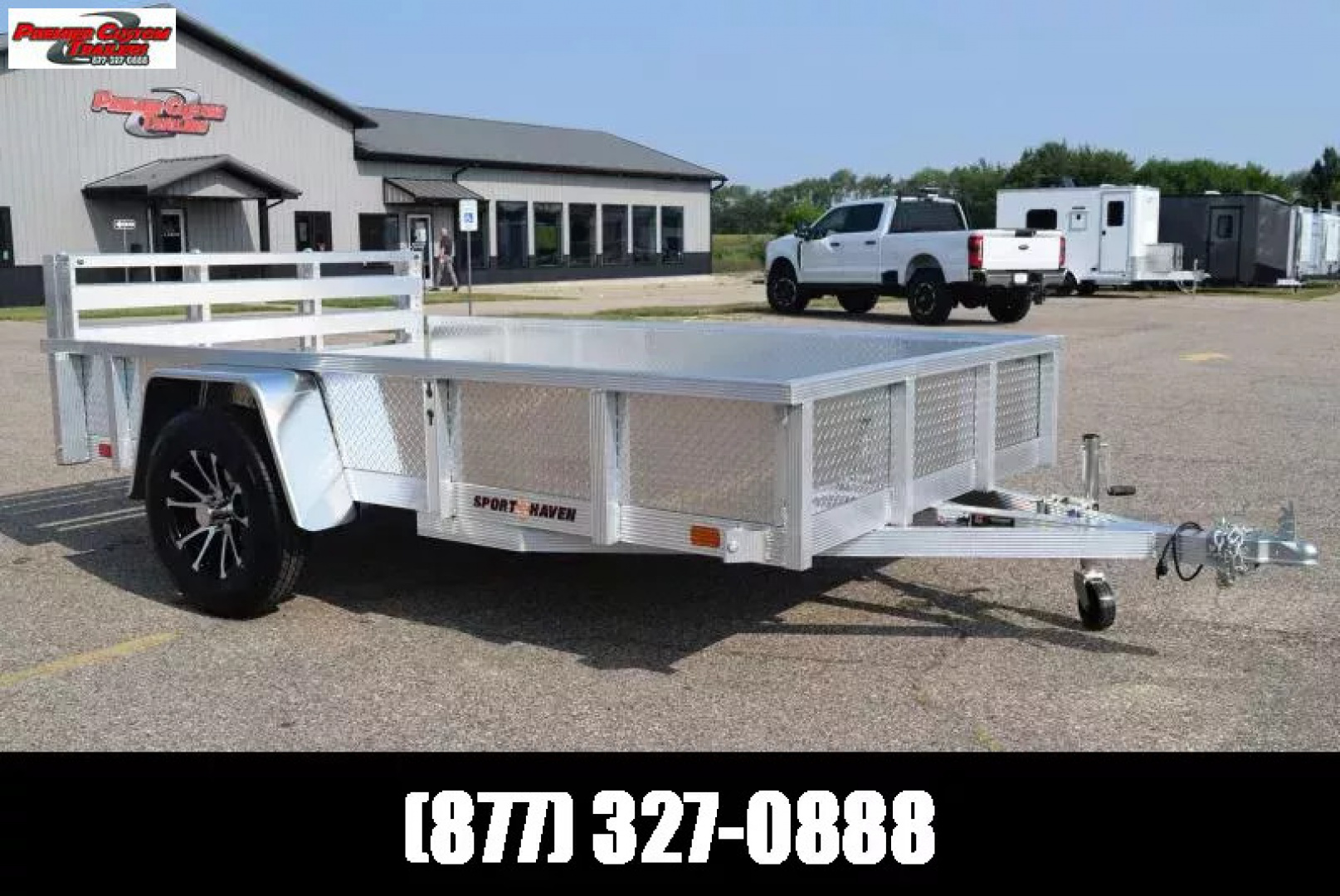 New SPORT HAVEN 6x10 DELUXE SERIES UTILITY TRAILER w/ ATP SIDES AND BI-FOLD RAMP GATE
