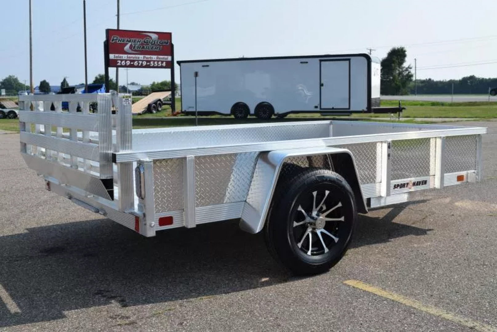 New SPORT HAVEN 6x10 DELUXE SERIES UTILITY TRAILER w/ ATP SIDES AND BI-FOLD RAMP GATE