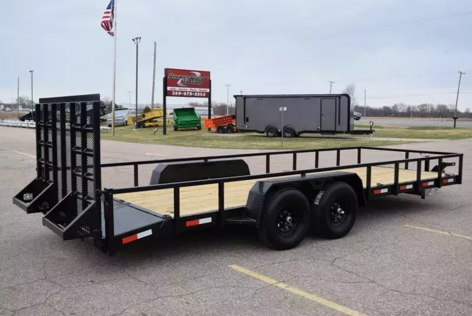 New BND 20' LANDSCAPE UTILITY TRAILER w/ 5200LB AXLES AND HD REAR RAMP GATE