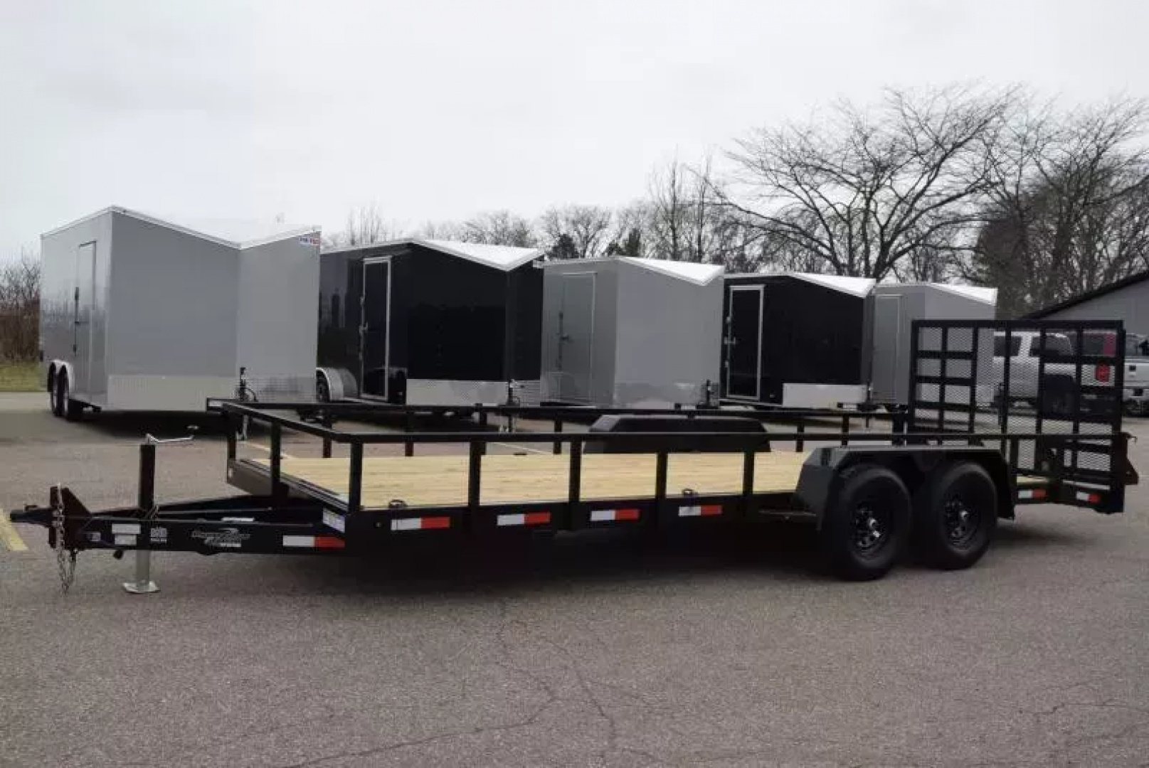 New BND 20' LANDSCAPE UTILITY TRAILER w/ 5200LB AXLES AND HD REAR RAMP GATE