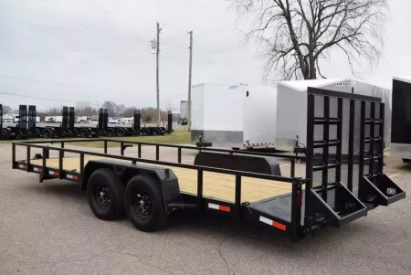 New BND 20' LANDSCAPE UTILITY TRAILER w/ 5200LB AXLES AND HD REAR RAMP GATE