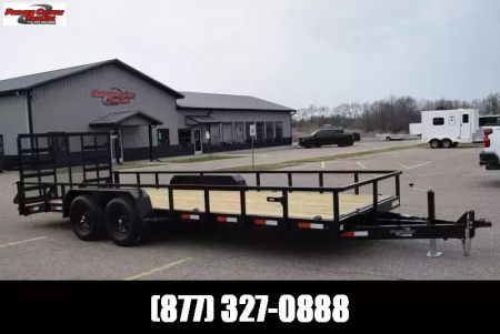 New BND 20' LANDSCAPE UTILITY TRAILER w/ 5200LB AXLES AND HD REAR RAMP GATE