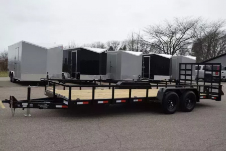 New BND 20' LANDSCAPE UTILITY TRAILER w/ 5200LB AXLES AND HD REAR RAMP GATE