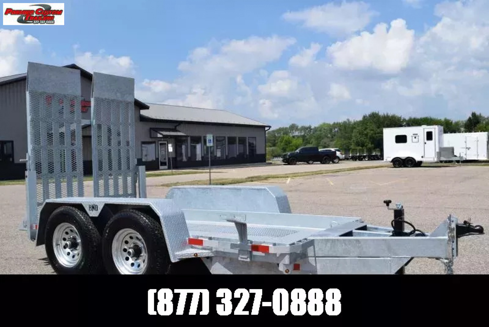 New BND 5x10 SCISSOR LIFT TRAILER w/ 5200LB AXLES **FULLY GALVANIZED**