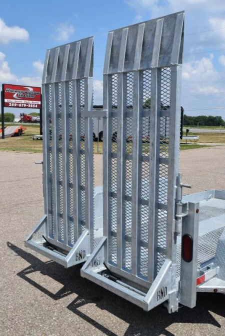 New BND 5x10 SCISSOR LIFT TRAILER w/ 5200LB AXLES **FULLY GALVANIZED**