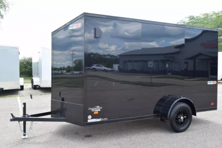 New BRAVO HERO 6x12 *MIDNIGHT EDITION* ENCLOSED CARGO TRAILER - POLYCOR .080 EXTERIOR